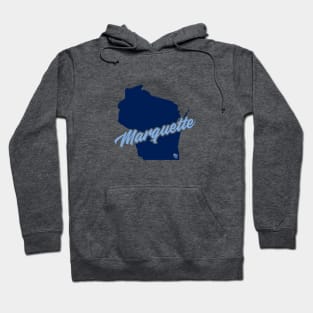 Marquette Script State Hoodie